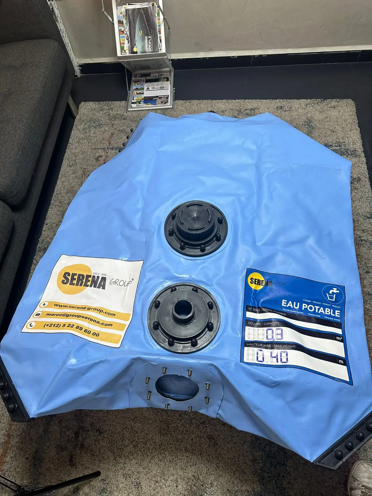 Citerne souple Serena bleue – eau potable